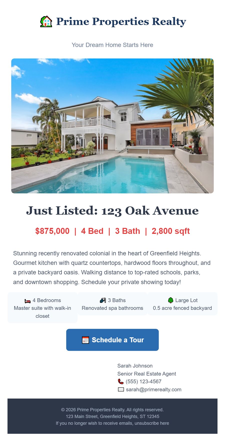 real-estate template preview